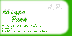 abiata papp business card